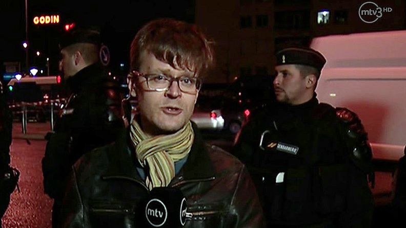 MTV Uutisten toimittaja Janne Hopsu Ranskassa 10. tammikuuta 2014.