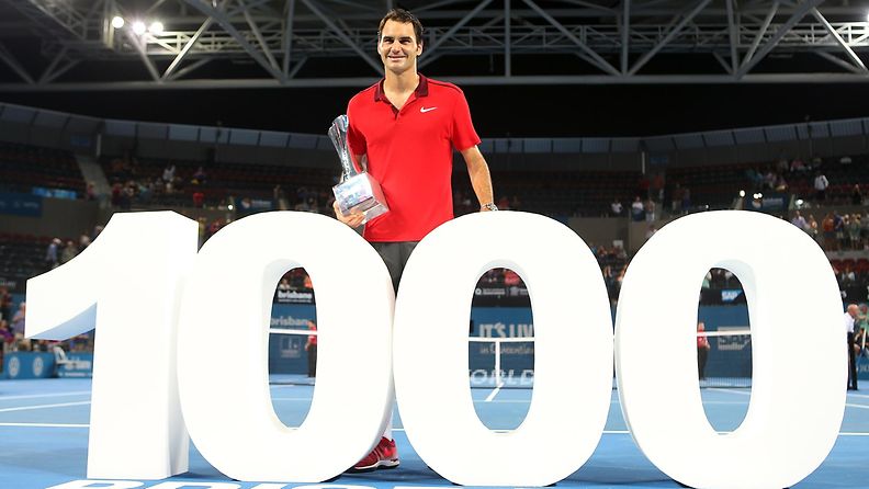 Roger Federer, tuhannen voiton mies!