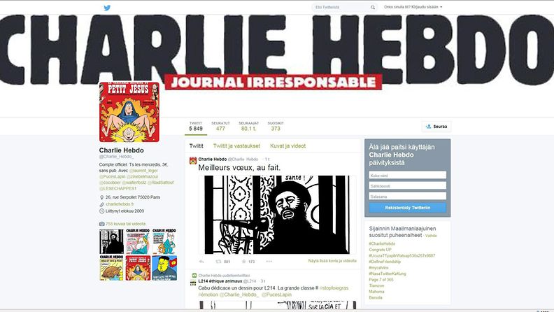 Charlie Hebdo Twitter