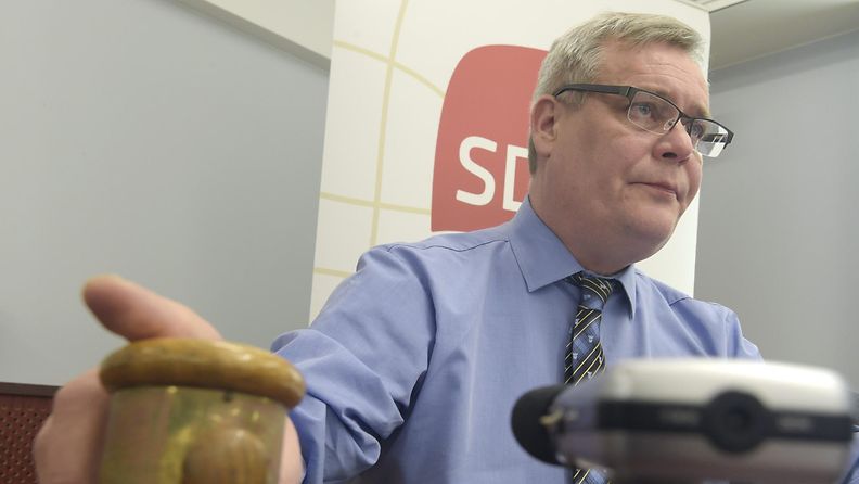 SDP:n puheenjohtaja Antti Rinne 22. tammikuuta 2015.