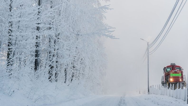Valkoinen maisema 22. tammikuuta 2015 Lappeenrannassa. Lukijan kuva: Pepe Salo
