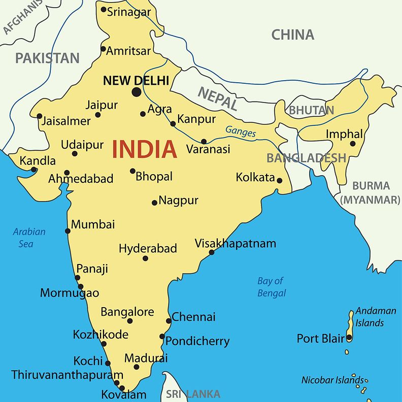 Intian kartta