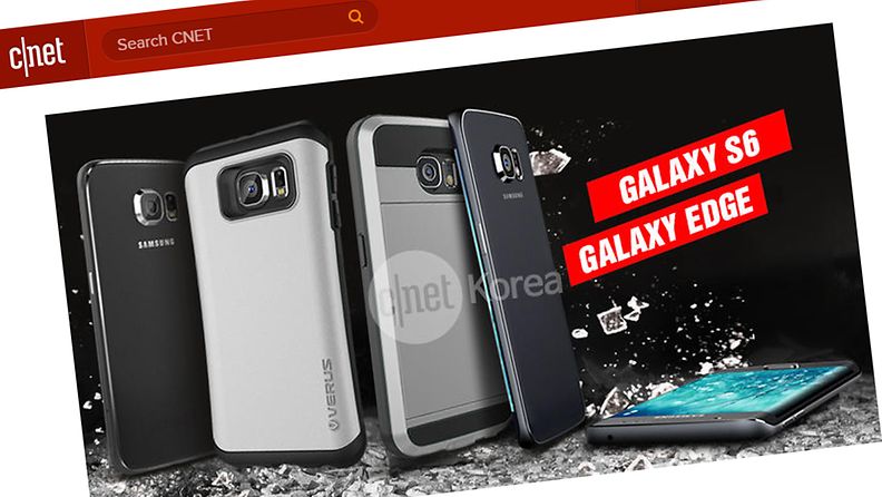 Samsung Galaxy S6 -vuotokuva: Kuvakaappaus CNetin sivuilta