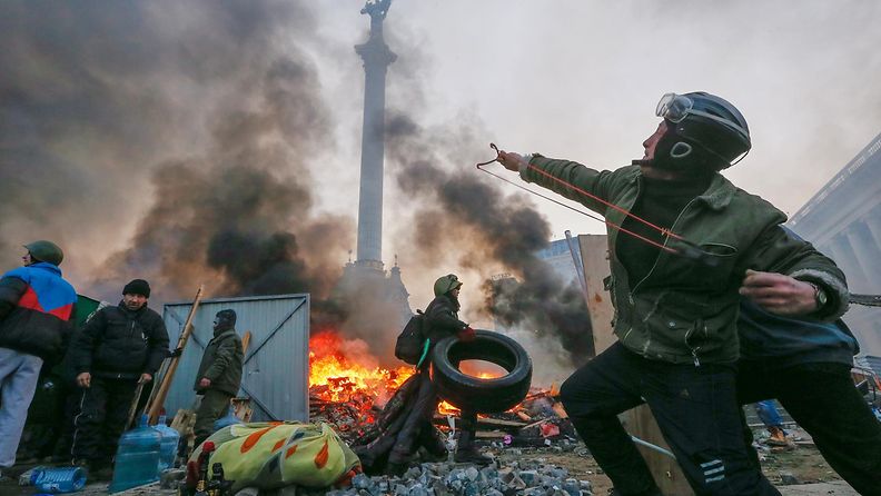 Ukraina, Kiova, vallankumous, mielenosoitus