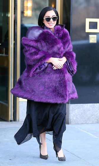 Lady Gaga maanantaina 16.2.2015 New Yorkissa.