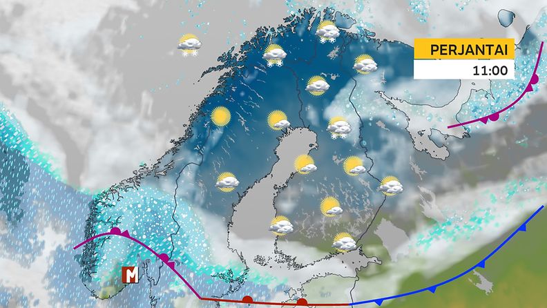 Auringonpimennyksen ennustetaan näkyvän parhaiten maan keski- ja pohjoisosassa. Eteläisimpään Suomeen näyttää leviävän yhtenäisempää pilvisyyttä. Aurinko pimenee osittain 20. maaliskuuta 2015 noin kello 11-13.30.