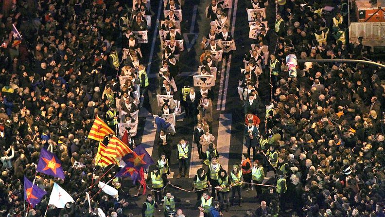 ETA mielenosoitus Bilbao baskimaa baski