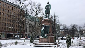 Talvinen maisema palasi Helsinkiin 25. maaliskuuta 2015. Lukijan kuva: Patrick Wikblad