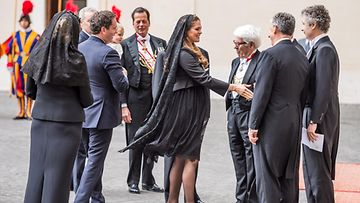 Madeleine ja Leonore Vatikaanissa 27.4.2015.