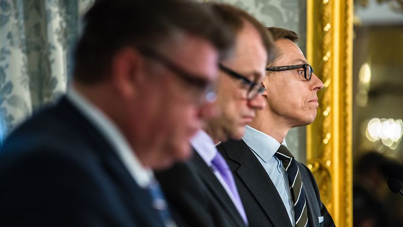 Hallitusneuvottelut 2015 Soini Sipilä Stubb
