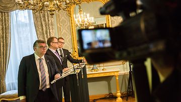 Hallitusneuvottelut 2015 Soini Sipilä Stubb (1)