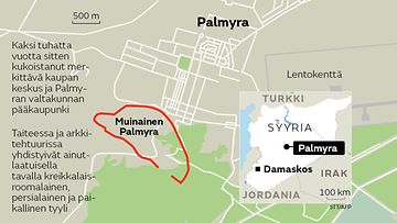 Palmyra Syyria kartta