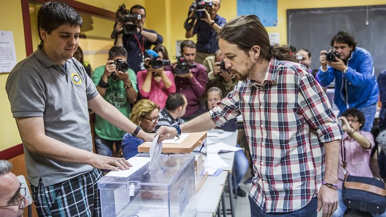 Espanja vaalit Podemos Iglesias