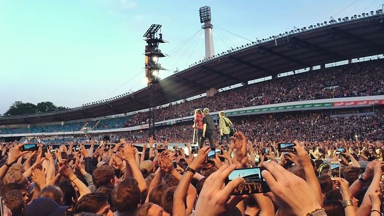 Foo Fighters Ruotsin Göteborgissa 12.6.2015. Kuva: Lukijan kuva (2)