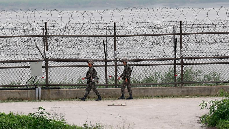 Etelä-Korea demilitarisoitu alue DMZ 