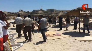 Tunisia hotelli-isku Sousse poliiseja uhreja rannalla