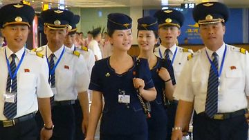 Pohjois-Korea Air Kyoro univormueleganssia
