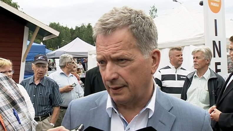 Presidentti Niinistö  Farmari 2015 -maatalousnäyttelyssä Joensuussa