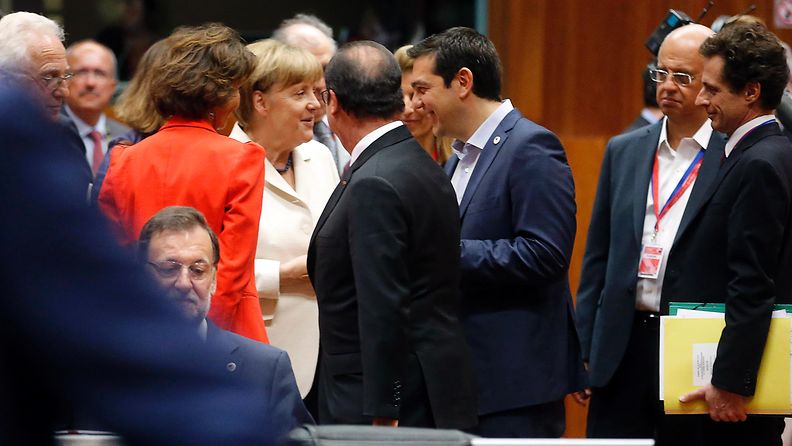 kreikka tsipras hollande merkel