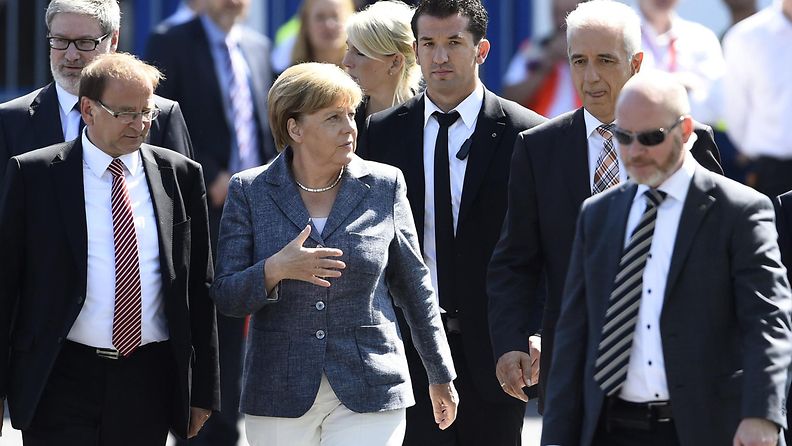 Angela Merkel elokuussa 2015