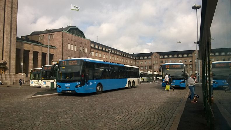 Bussit, Helsinki, pakokaasut, linja-autot