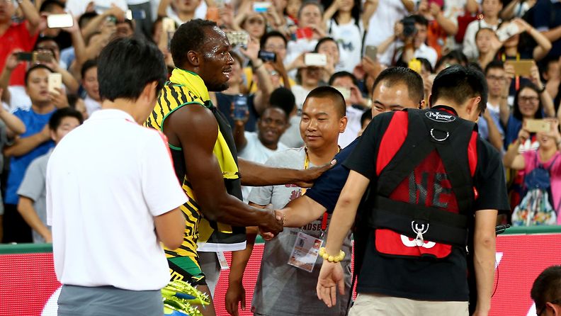 Usain Bolt kameramies 2015 Peking