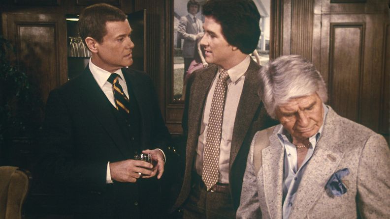 Dallas – J.R. (Larry Hagman), Bobby (Patrick Duffy) ja Jock (Jim Davis)