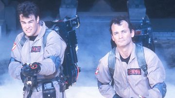 Bill Murray ja Dan Aykroyd Ghostbusters-elokuvassa vuonna 1984