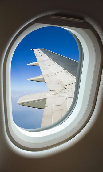 lentokone, ikkuna, siipi