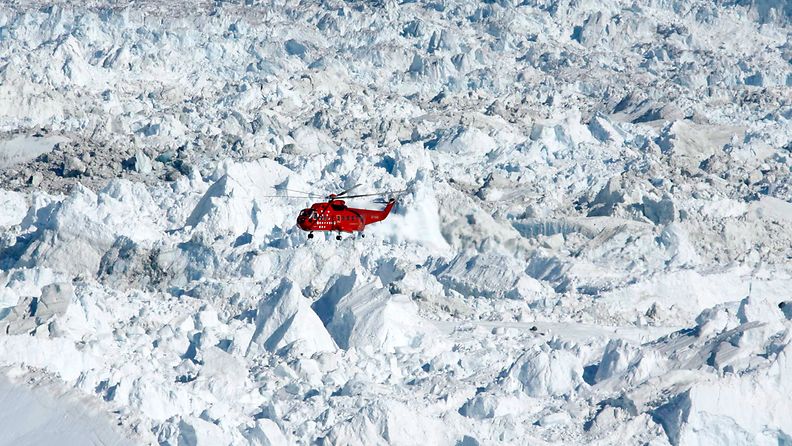 Grönlanti, ilmastonmuutos, turismi, sulaminen, helikopteri