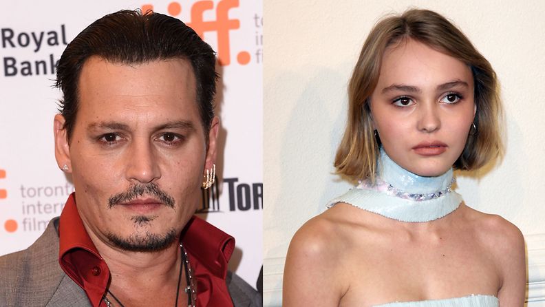 Johnny Depp ja Lily-Rose 2015