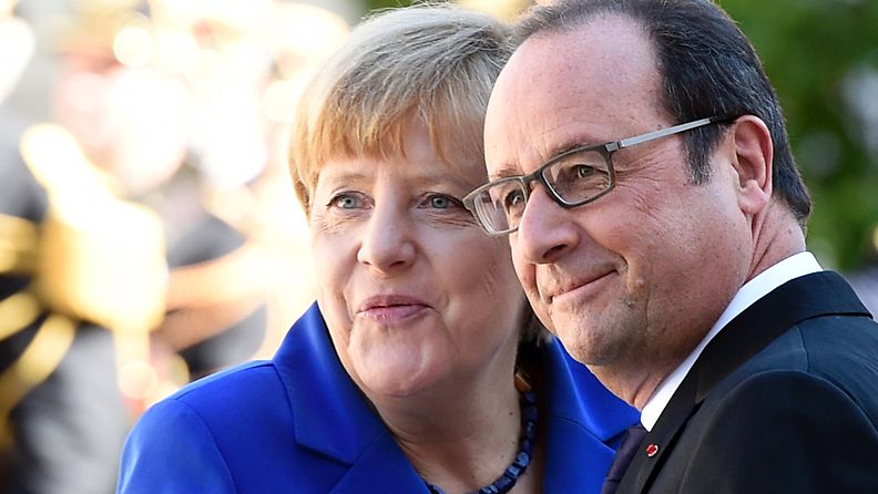 Merkel Hollande Saksa Ranska