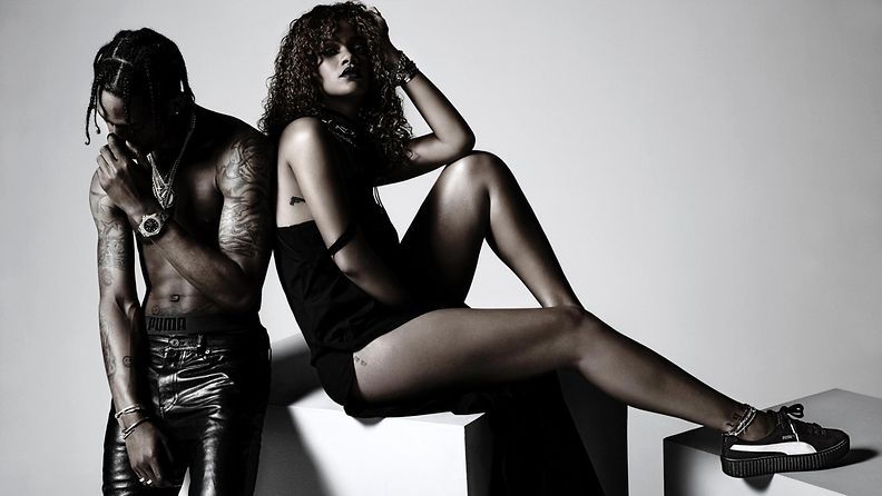 Rihanna ja Travis Scott Puma-mainos 16.9.2015