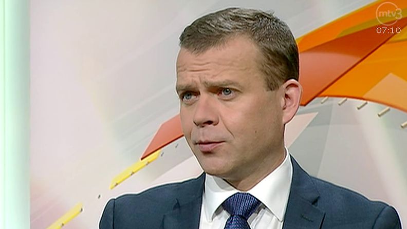 Sisäministeri Petteri Orpo Huomenta Suomessa 20. lokakuuta 2015.