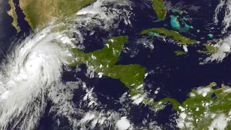 Hurrikaani Patricia sateliittikuva