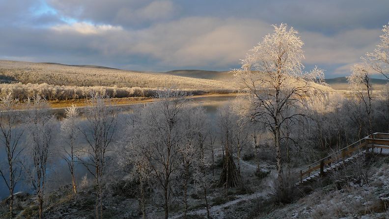 Kylmää Utsjoella lokakuussa 2015. Kuva: Jorma A. Pesonen