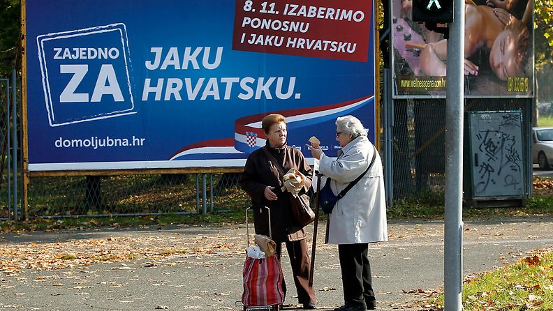 kroatia parlamenttivaalit vaalit vaalimainos 