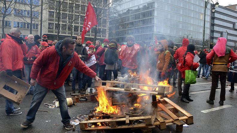 Bryssel mielenosoitus