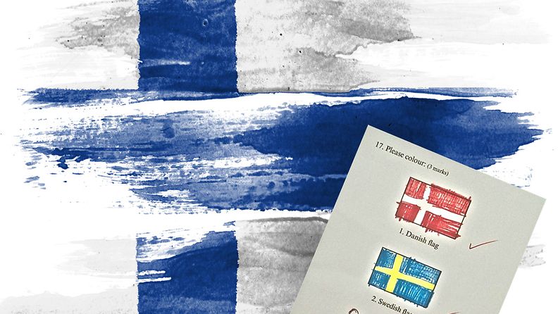 Minkä värinen olikaan Suomen lippu...?