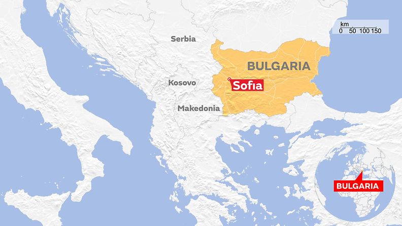 Sofia bulgaria kartta
