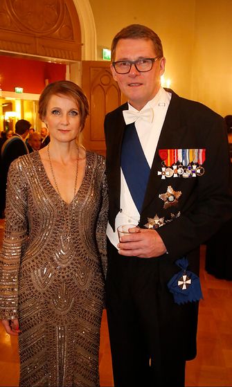 Matti Vanhanen ja Heidi Huhtamaa, Linnan juhlat 2015