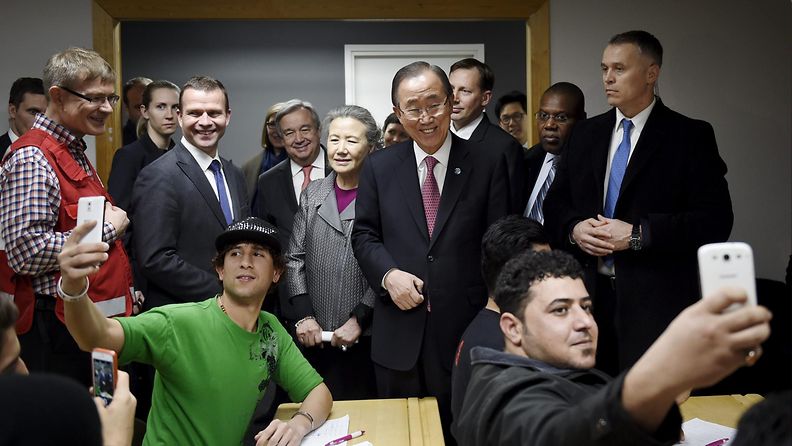 Ban Ki-moon Vantaalla