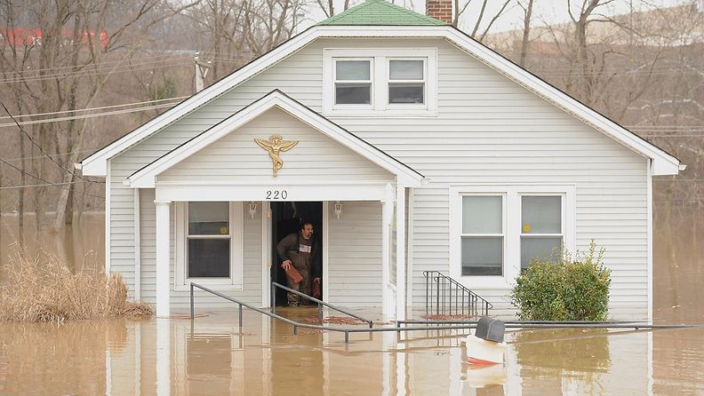 Yhdysvallat, tulva, hätätila, Illinois