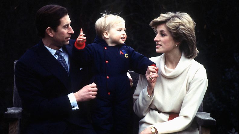 Charles, William ja Diana