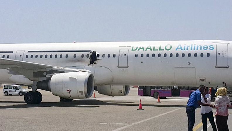 Somalia repeytymä lentokone Daallo Airlines