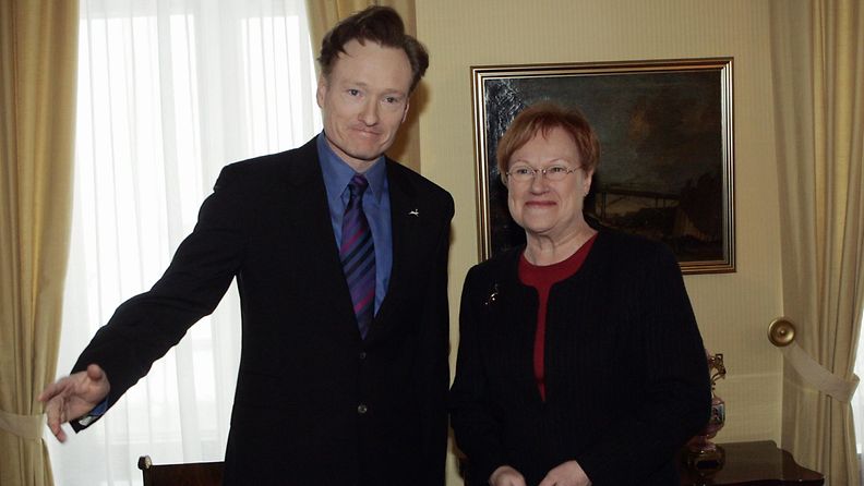 Conan O'Brien ja Tarja Halonen