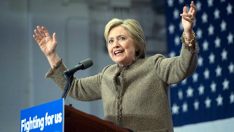 Hillary Clinton piti puhetta Etelä-Carolinassa 26. helmikuuta 2016.