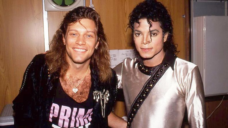 Jon Bon Jovi ja Michael Jackson 1989