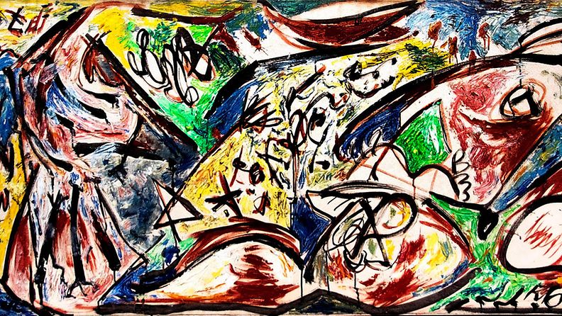 Jackson Pollockin maalaus (1)