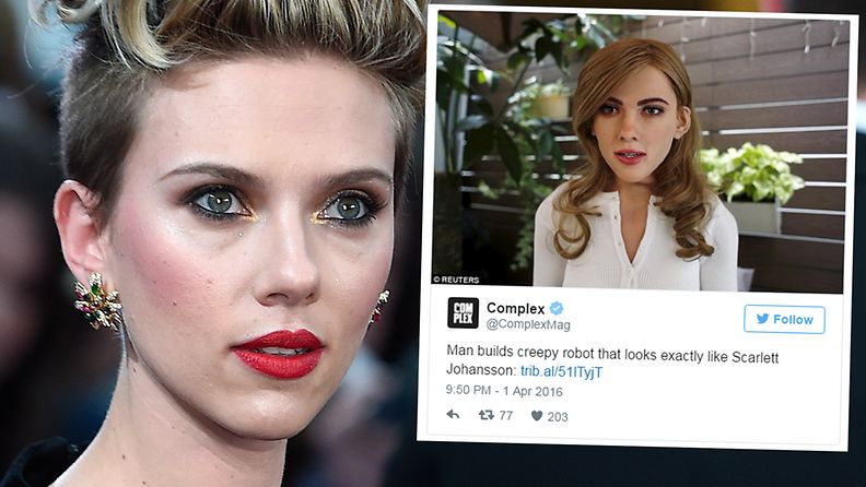 Scarlett Johansson robotti huhtikuu 2016